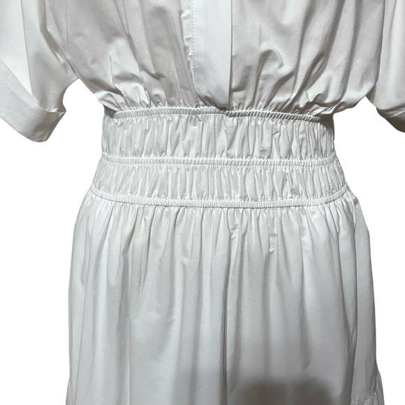 Anthropologie The Somerset Maxi Dress Shirt Dress Edition White Sz S - Picture 4 of 14